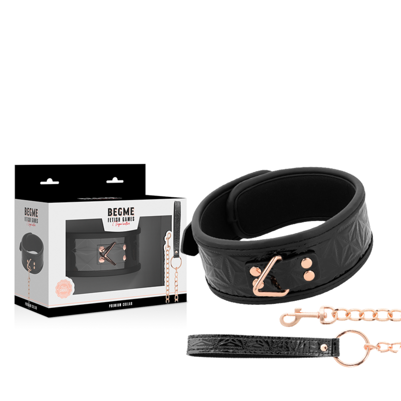 Premium Vegan Leather Bondage Collar