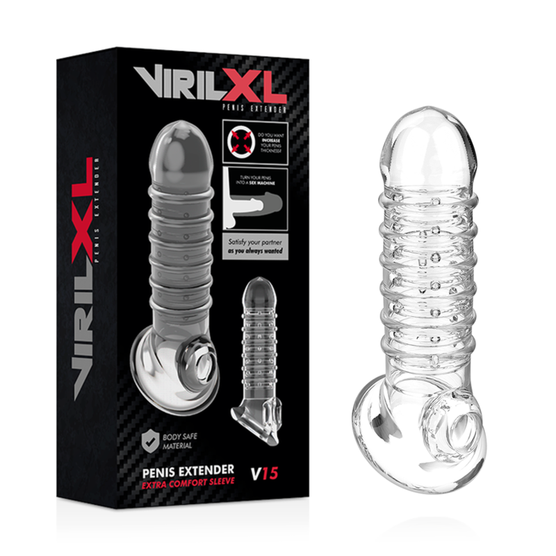 V15 Transparent Penis Extension Sheath