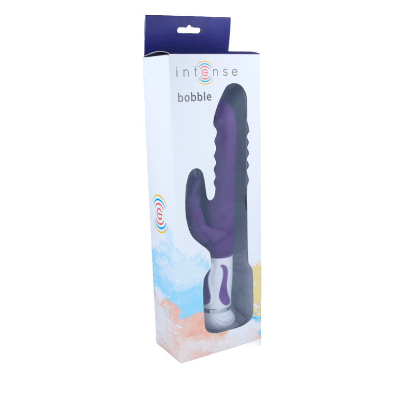 Vibrador Rotador de Silicona con Textura Lila