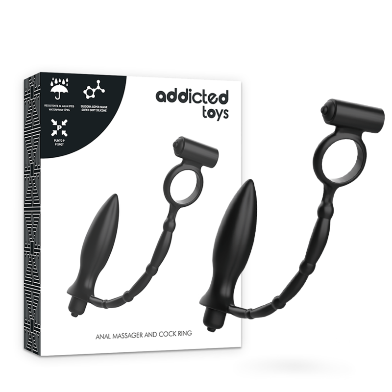 Vibrating Anal Plug With Pleasure Ring