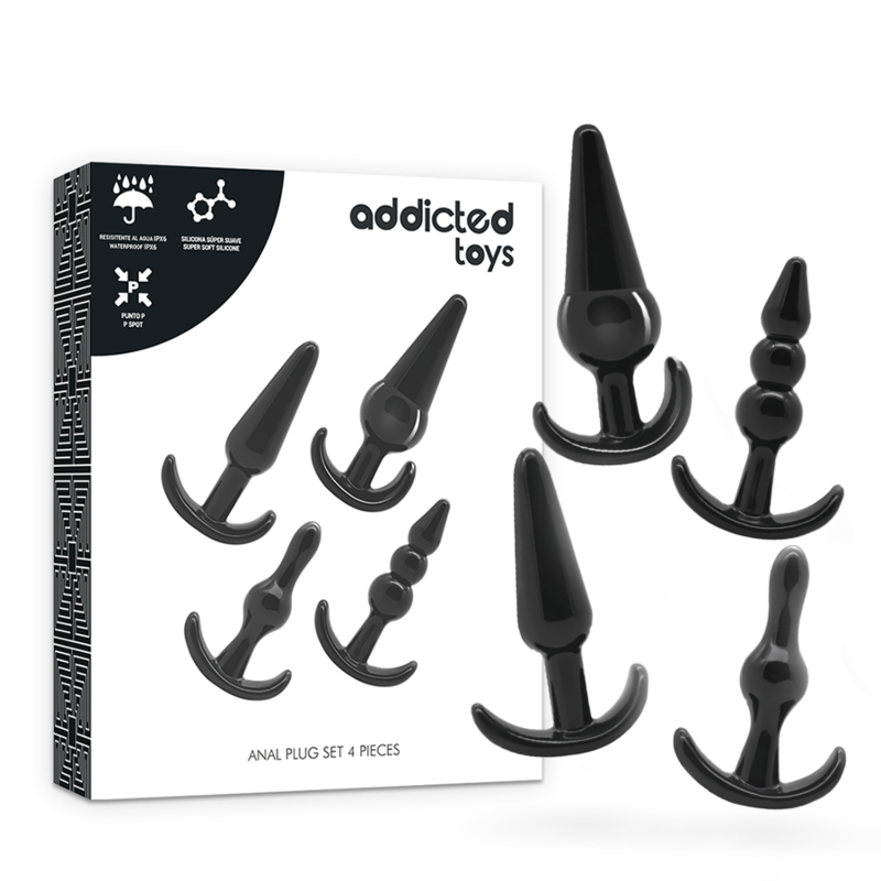 Premium Set of 4 Graduated Anal Plugs