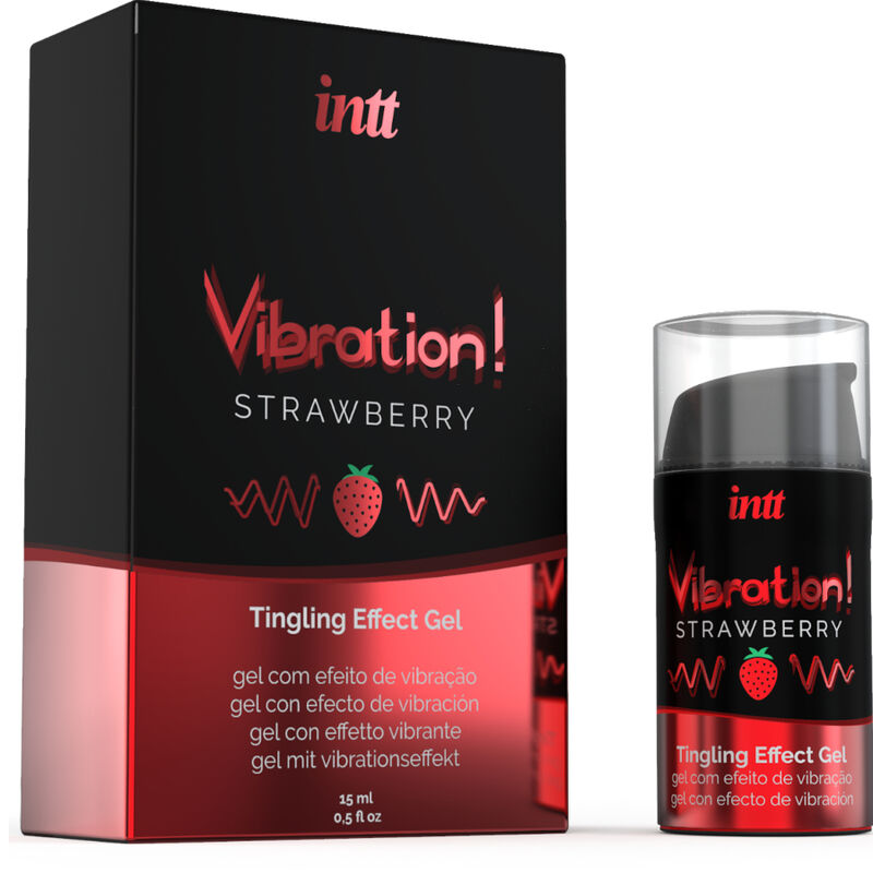 Stimulating Strawberry Vibrating Gel 15ml
