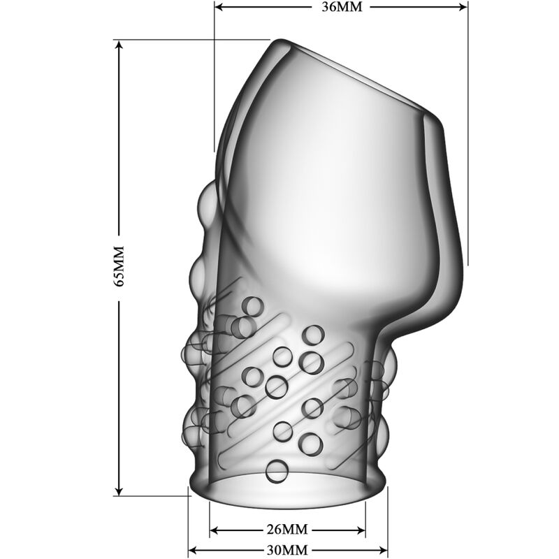 Matias Transparente para Engrossar e Aumentar o Pénis