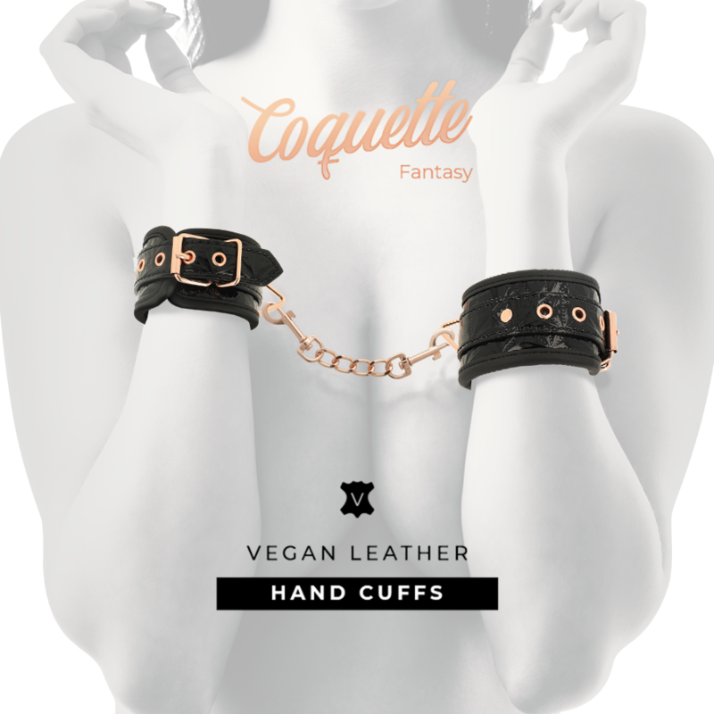 Premium Black Neoprene-Lined Handcuffs
