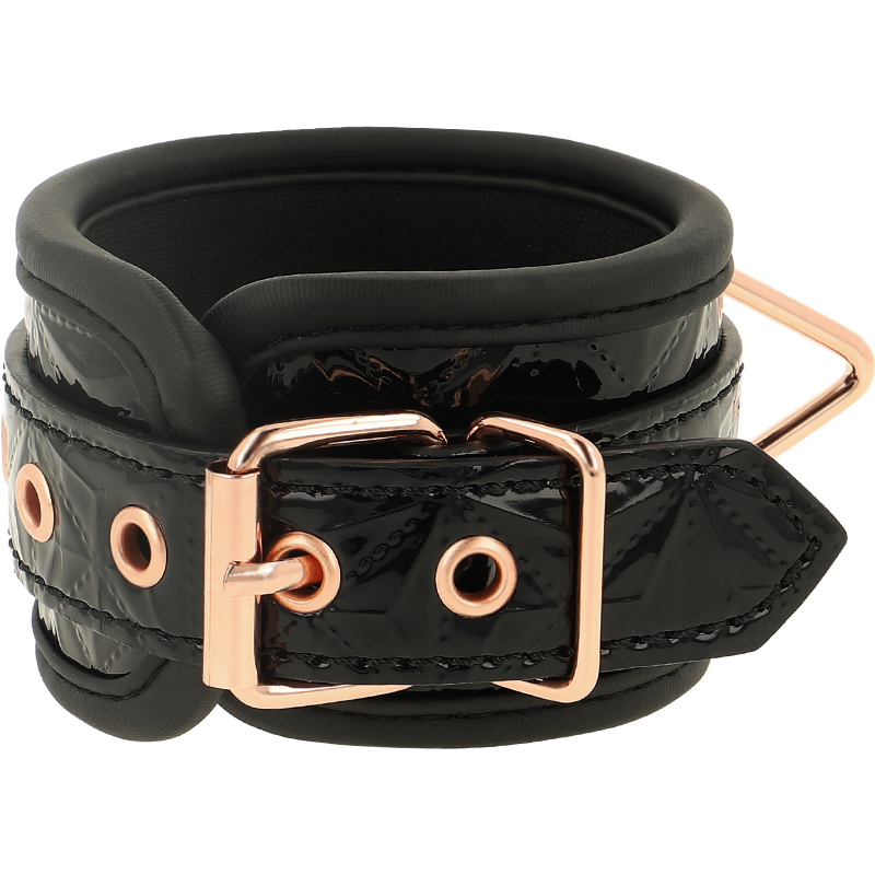 Premium Black Neoprene-Lined Handcuffs