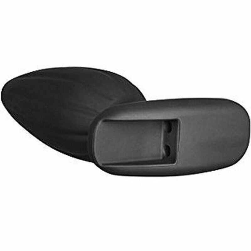 Sleek Black Silicone Rocker Butt Plug - Large