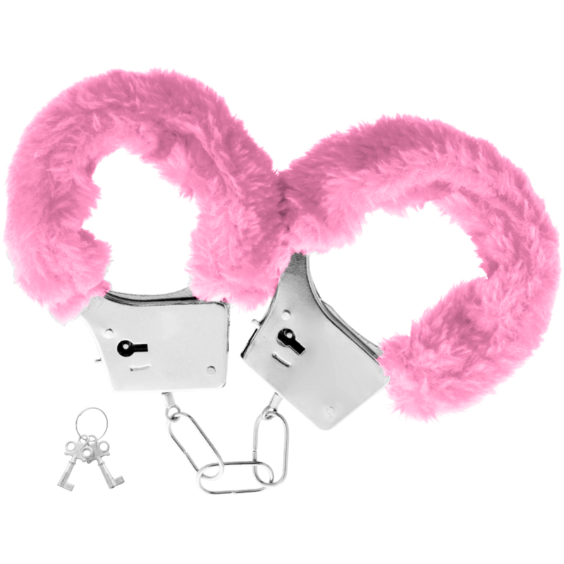 Pink Furry Pleasure Handcuffs