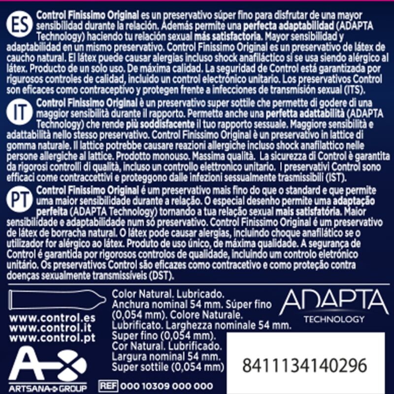 Preservativos Ultra-Finos Finissimo (Pack de 3)