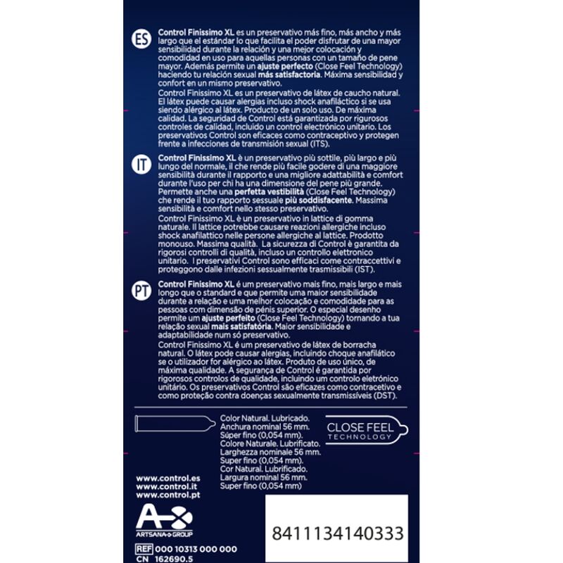 Finissimo XL Condoms - 12 Pack
