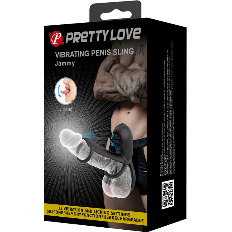 Jammy Rechargeable Penis Sheath with Vibrations