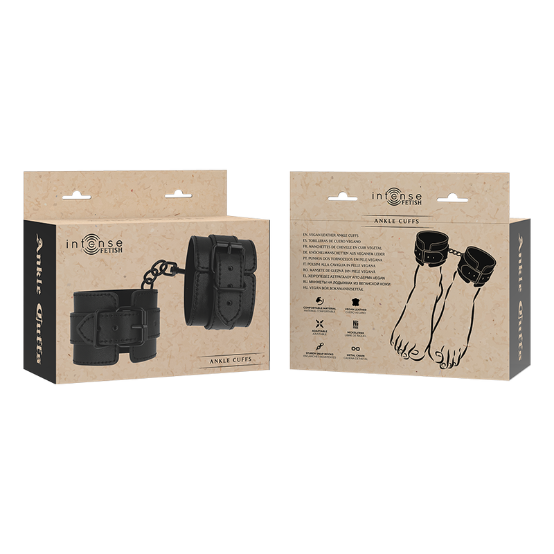 Vegan Leather Fetish Ankle Cuffs