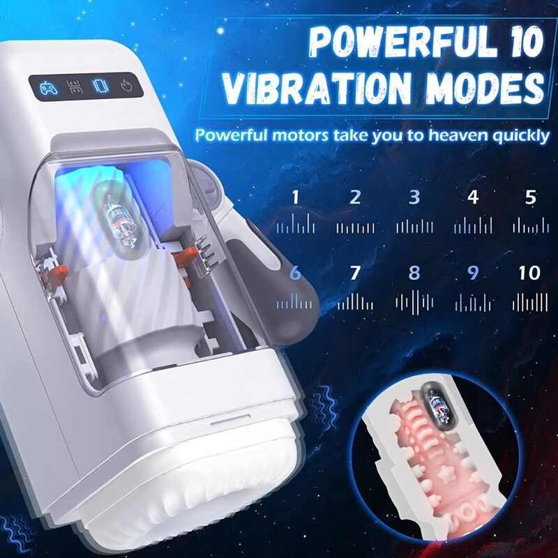 Thrusting Heated Vibrating Masturbator