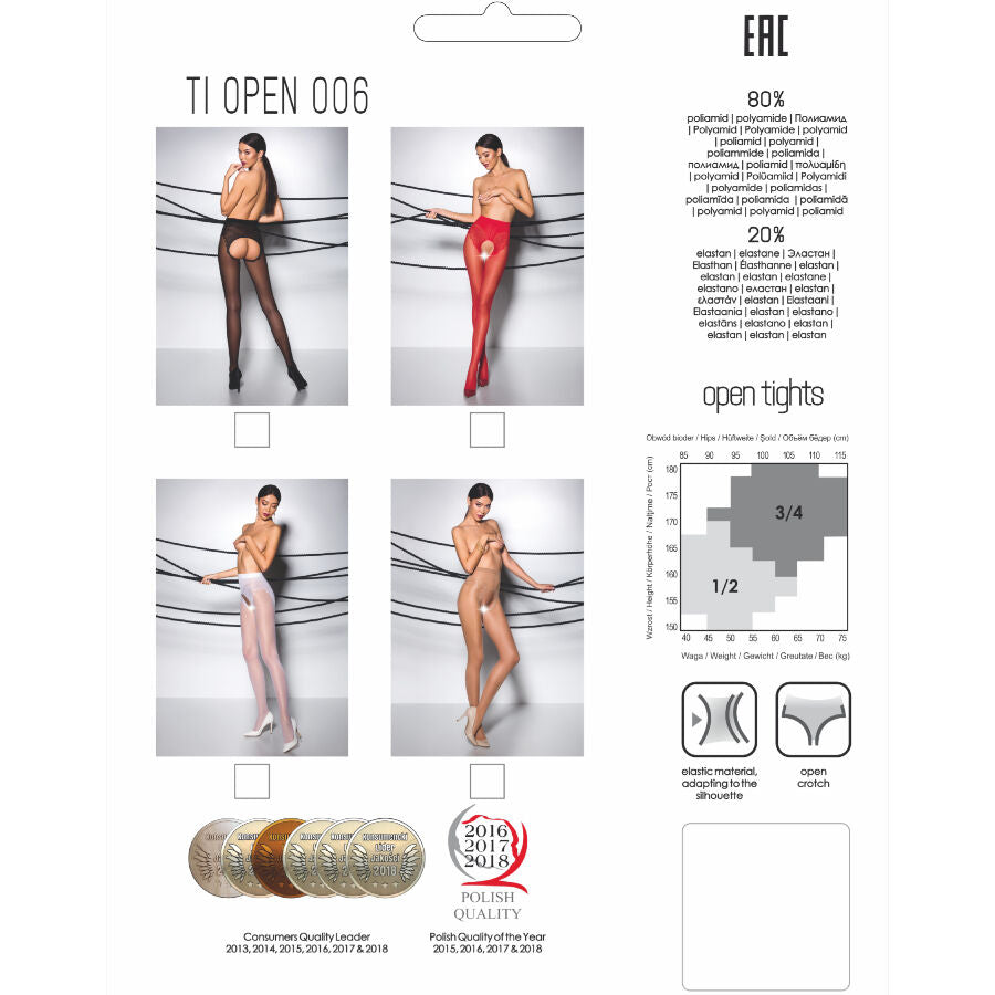 Tiopen White Sheer Tights 30 Den
