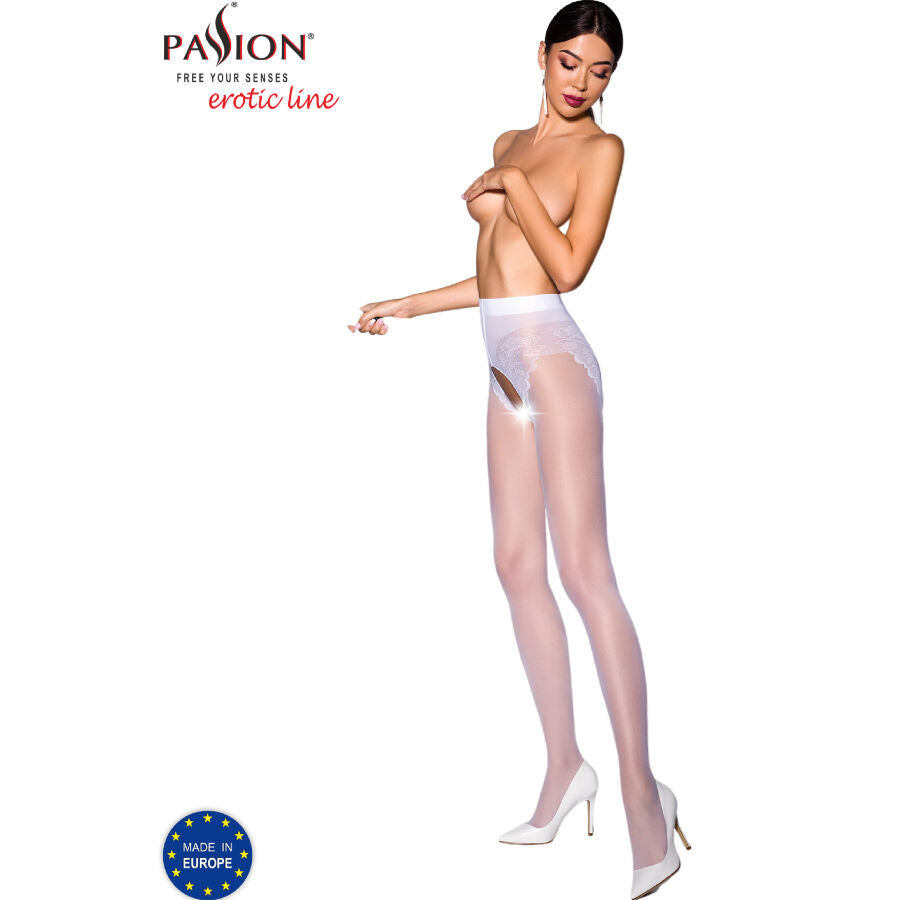 Tiopen 006 White Opaque 3/4 Tights 30 Den