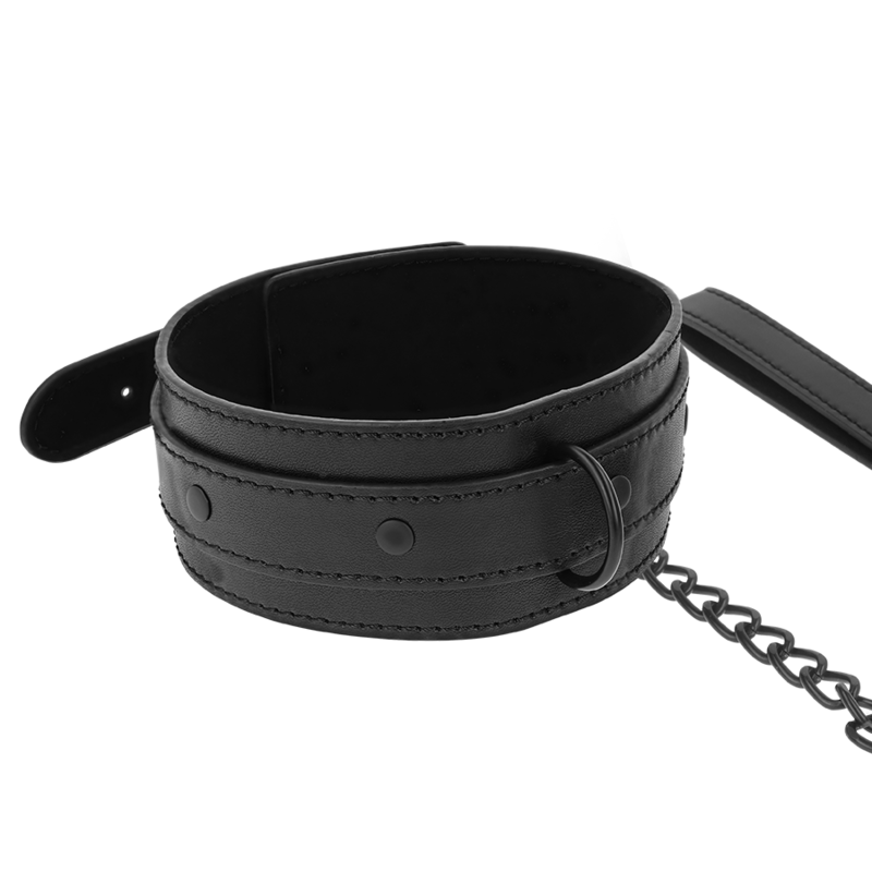 Vegan Leather Fetish Bondage Collar