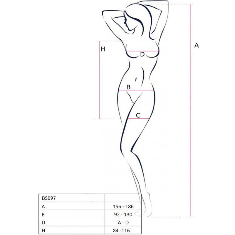 Black Fishnet Bodystocking One Size