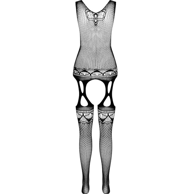 Elegant Black Bodystocking - One Size