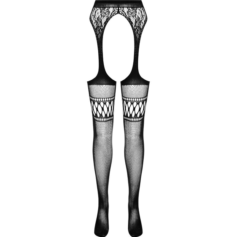 Black Tights With Attached Garters
