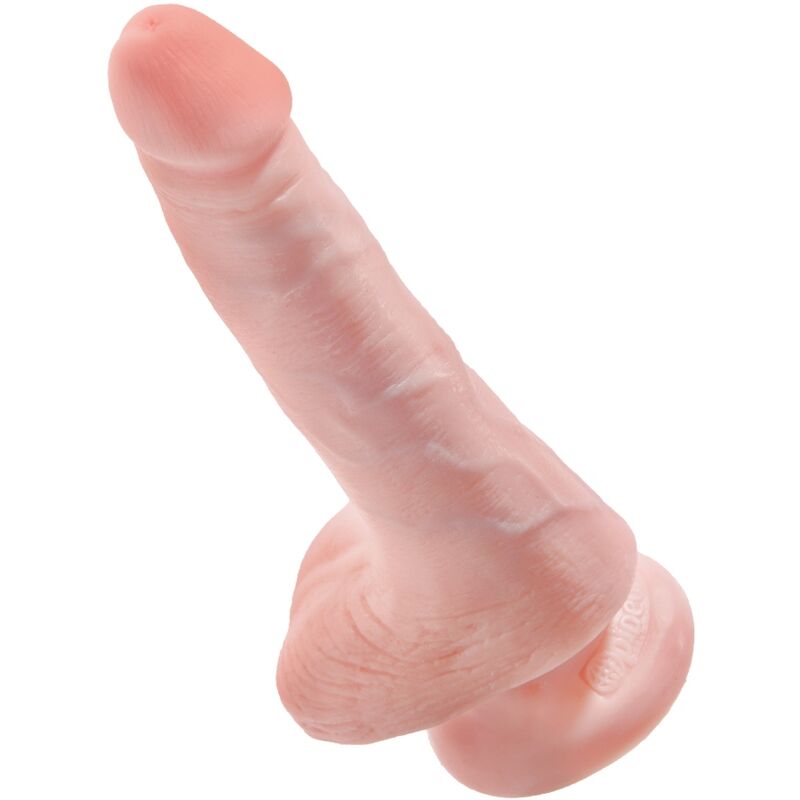 Realistic 13.5cm Light Flesh Dildo with Balls