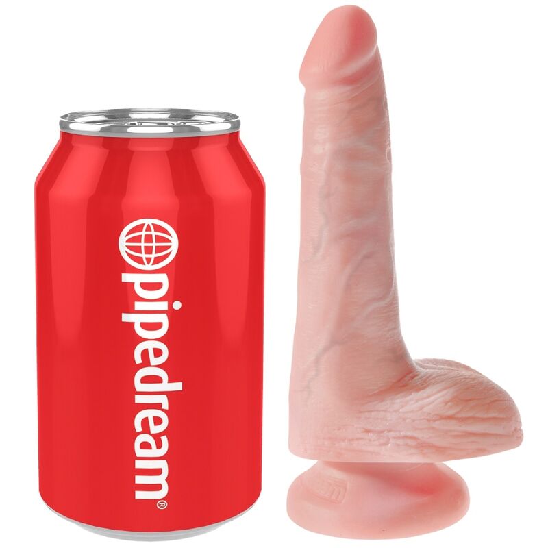 Realistic 13.5cm Light Flesh Dildo with Balls