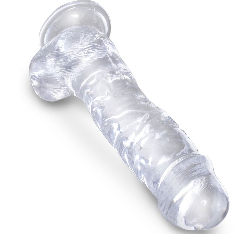 Clear Realistic Penis with Balls 16.5cm