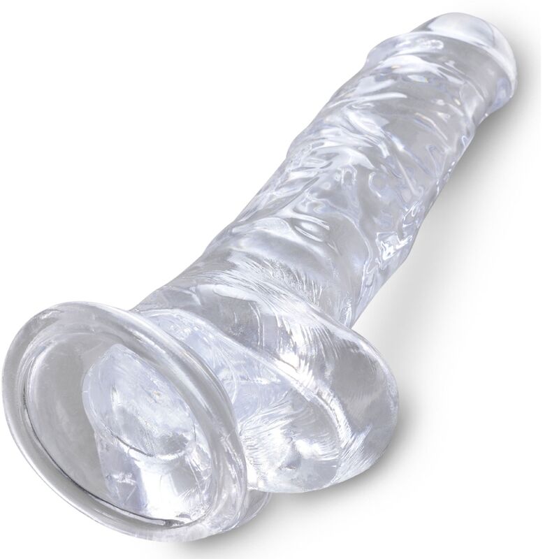 Clear Realistic Penis with Balls 16.5cm