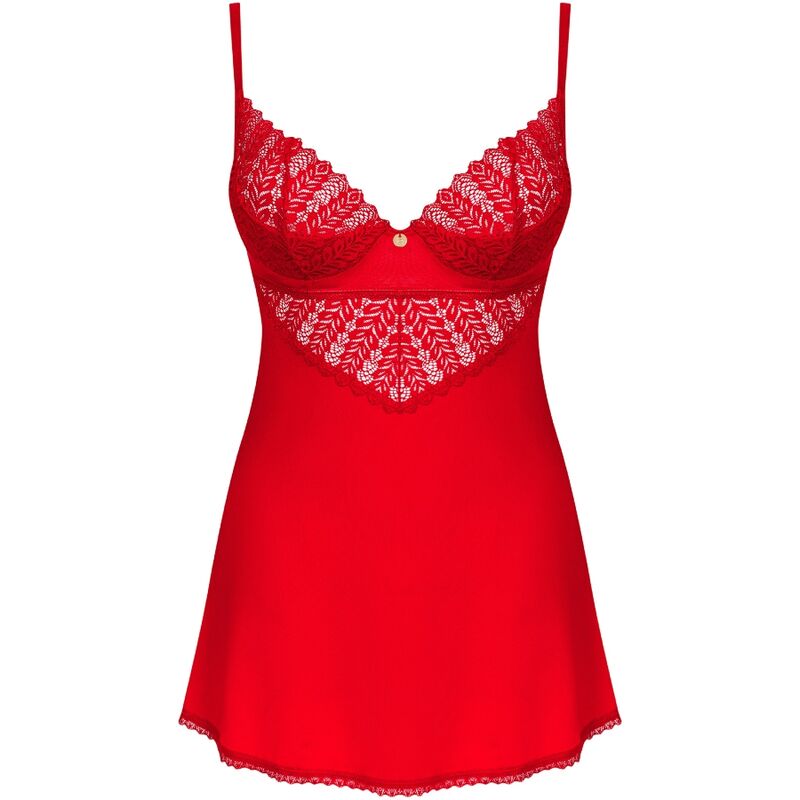 Red Ingridia Chemise & Thong Set XS/S