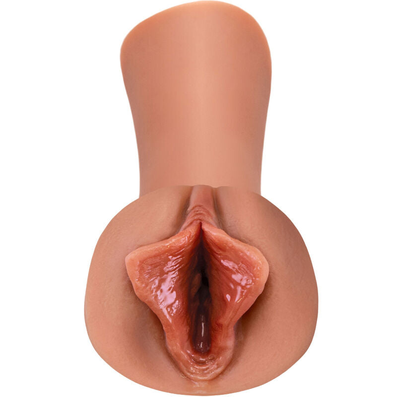 Luscious Lips Silicone Stroker - Caramel
