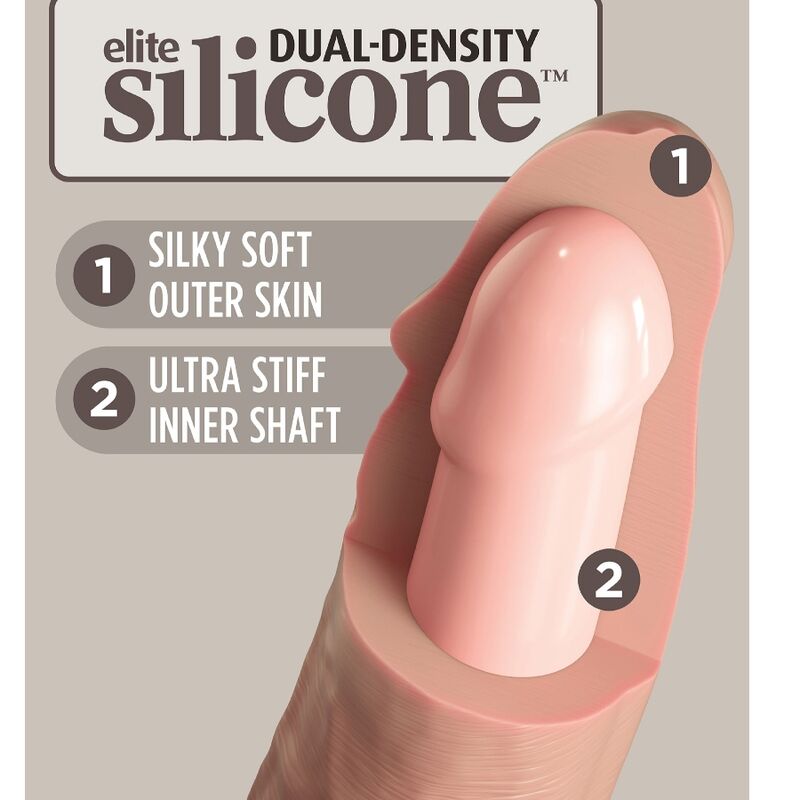 Elite Realistic Silicone Dildo 7"