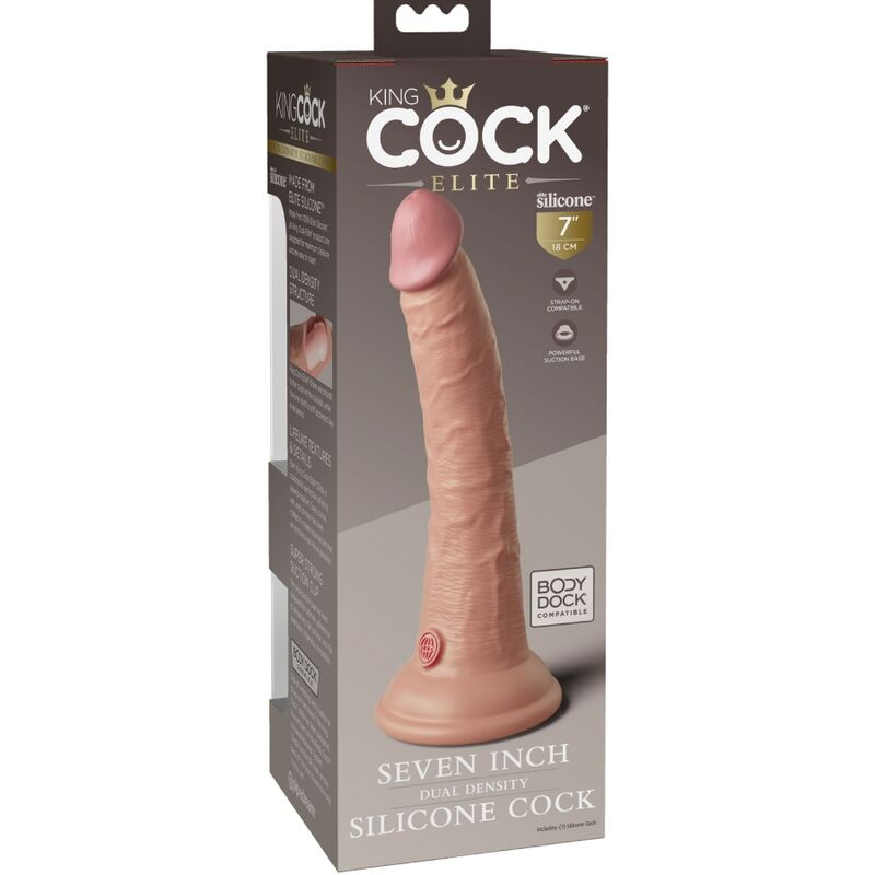 Elite Realistic Silicone Dildo 7"