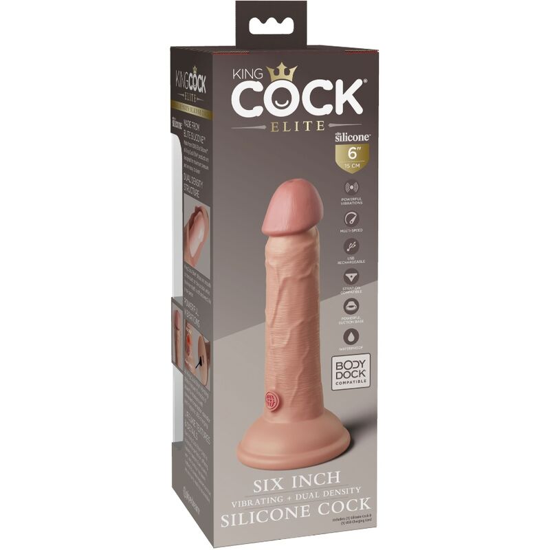 Elite Realistic Silicone Vibrating Dildo