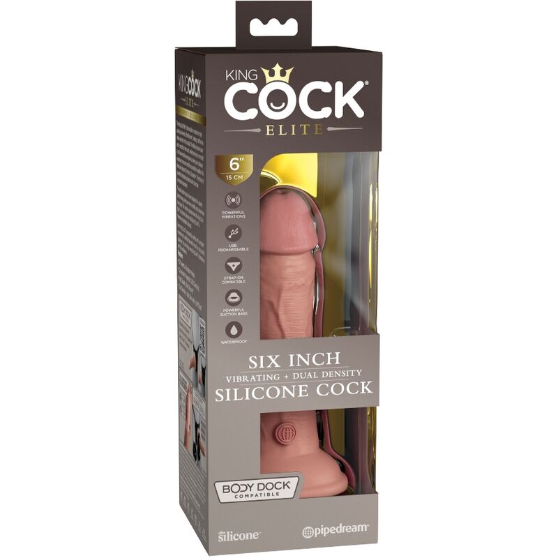 Elite Realistic Silicone Vibrating Dildo