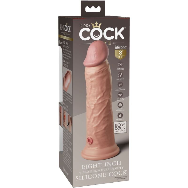Elite Realistic Vibrating Silicone Dildo