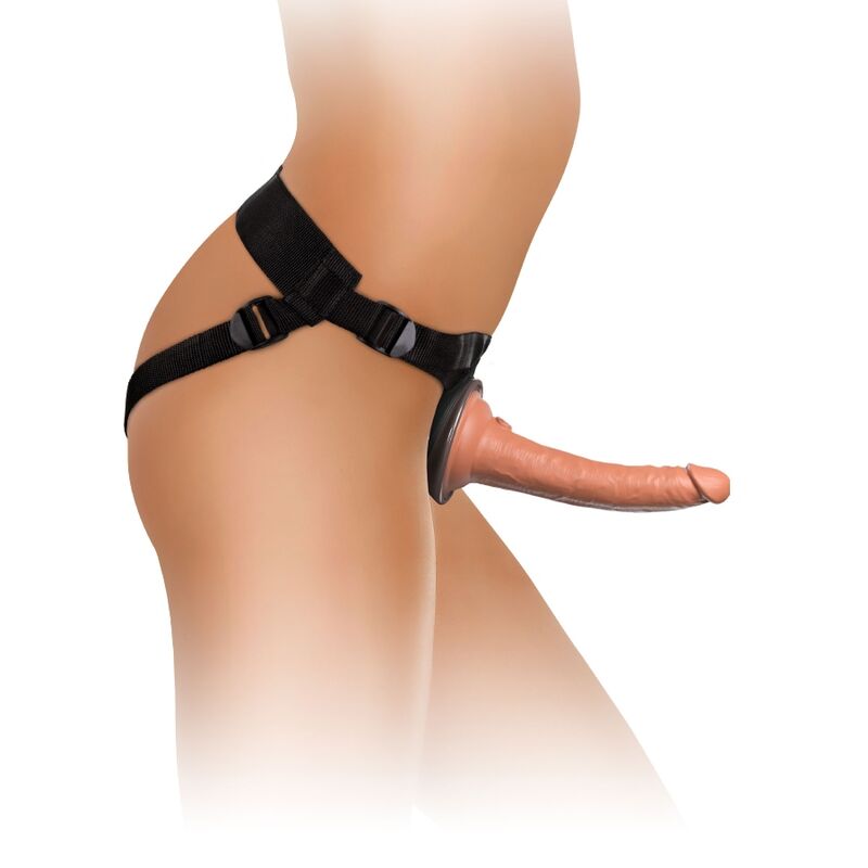 Elite Comfy Adjustable Harness & 17.8cm Dildo