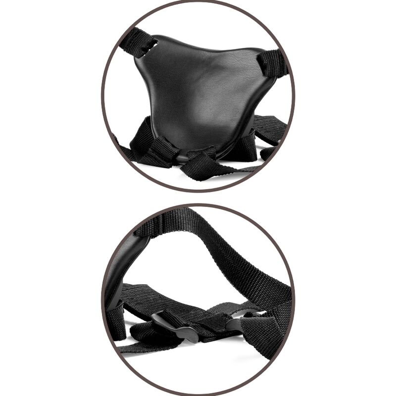Elite Comfy Adjustable Harness & 17.8cm Dildo