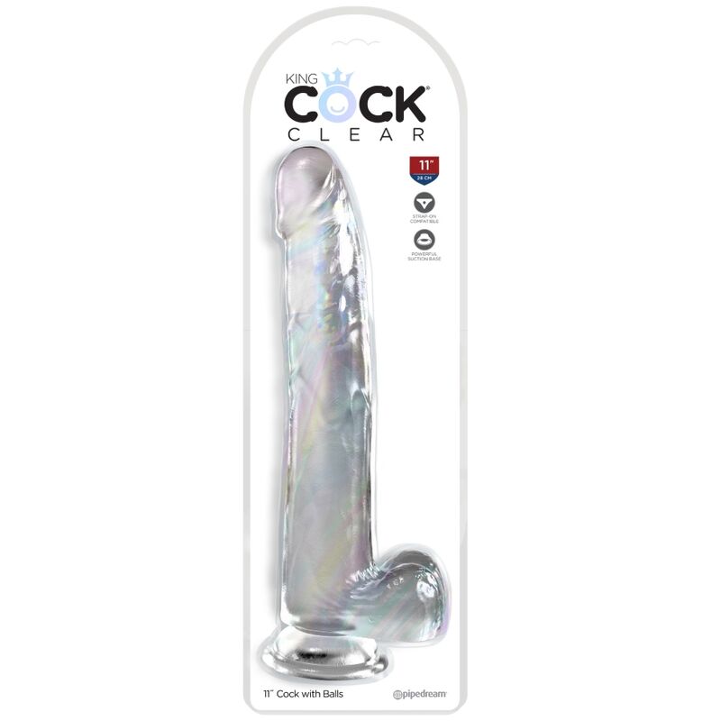 Crystal Clear Realistic Dildo, 24.8cm