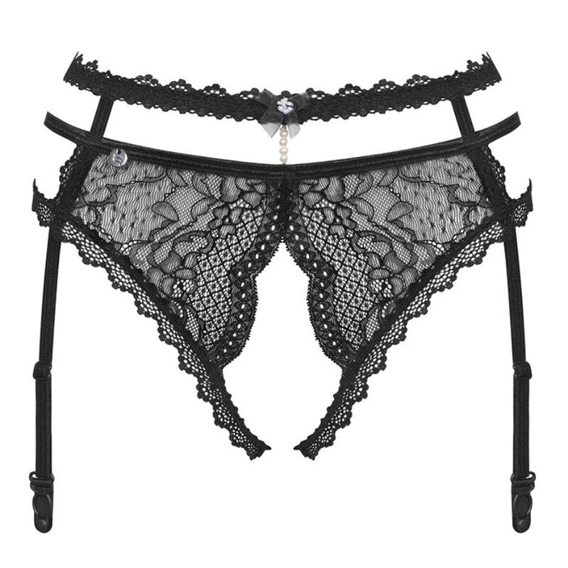Sensual Black Garter Belt - XS/S