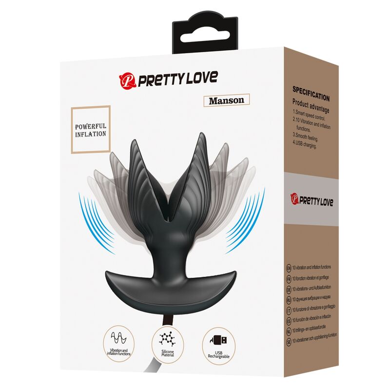 Rechargeable Inflatable Anal Plug