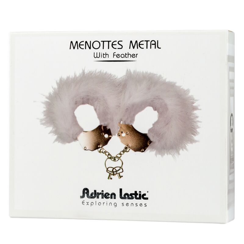 Feathered Metal Handcuffs for Bondage
