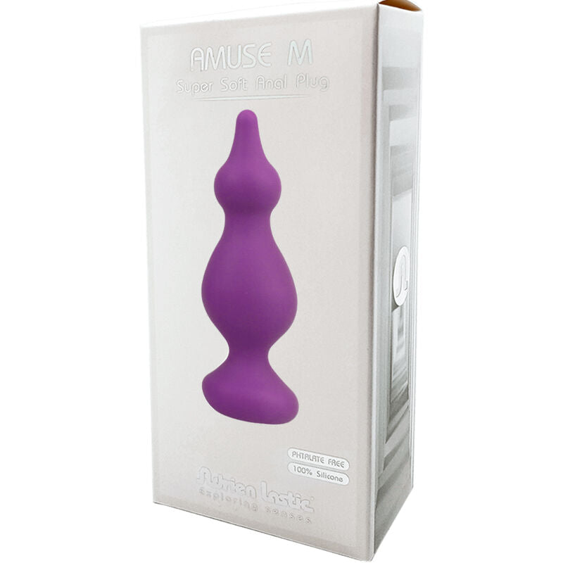 Amuse Medium Violet Silicone Anal Plug