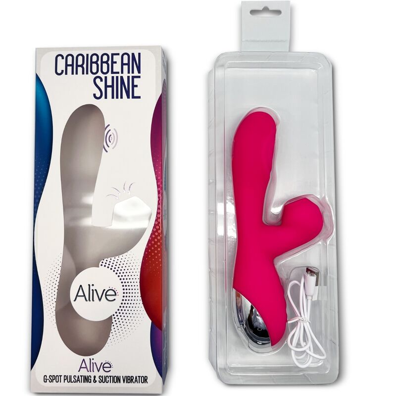 Vibrador de Doble Acción Caribbean Shine Fucsia