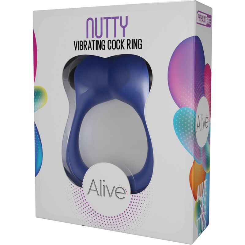 Nutty Blue Vibrating Pleasure Ring