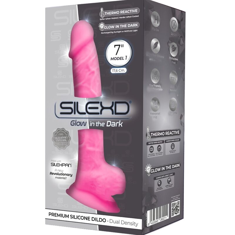 Model 1 Realistic Silicone Penis - Pink 17.5cm