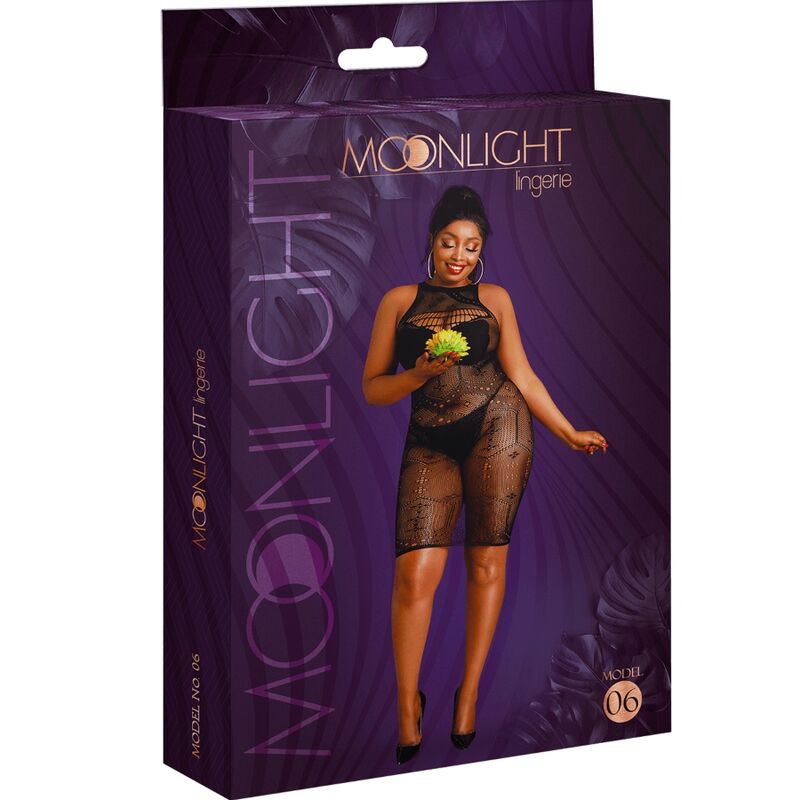 Elegant Model 6 Plus Size Black Lingerie