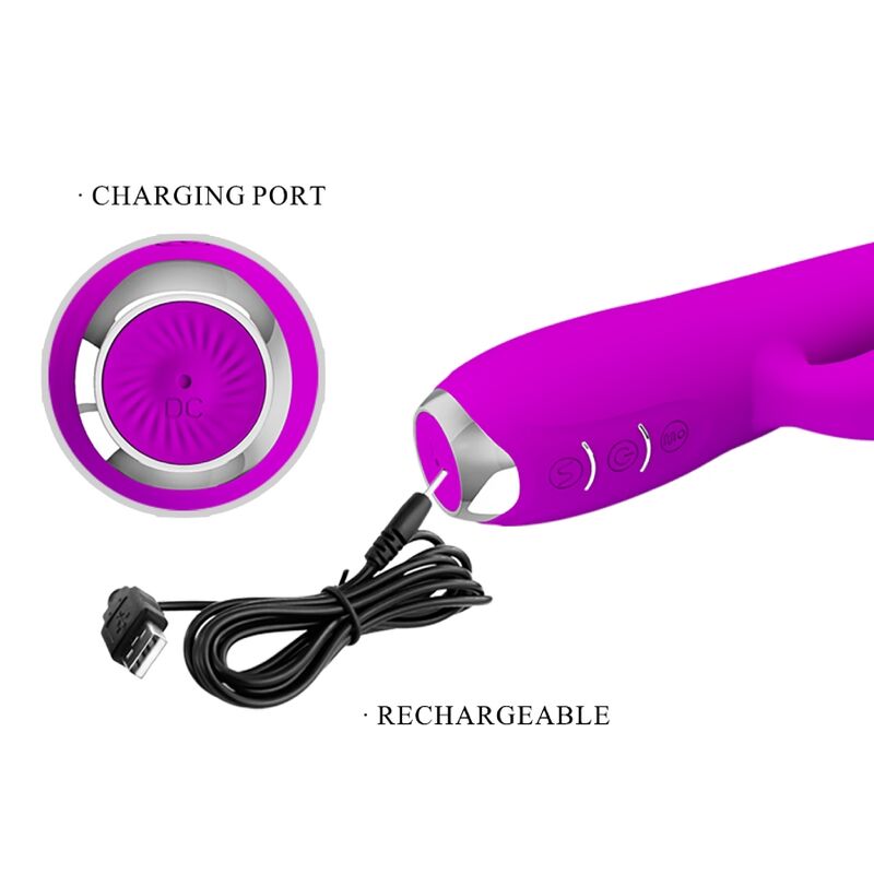 Vibrador Conejo Gloria Recargable Color Morado
