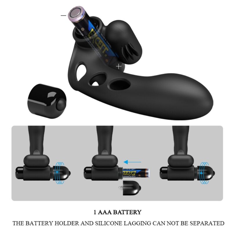 Orlando Black Finger Vibrator Cover