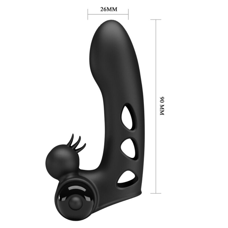 Orlando Black Finger Vibrator Cover