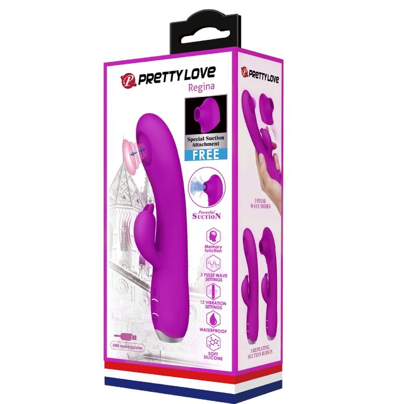 Regina Rechargeable Vibrator-Sucker