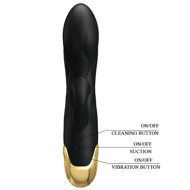 Vibrador Luxuoso Banhado a Ouro Recarregável