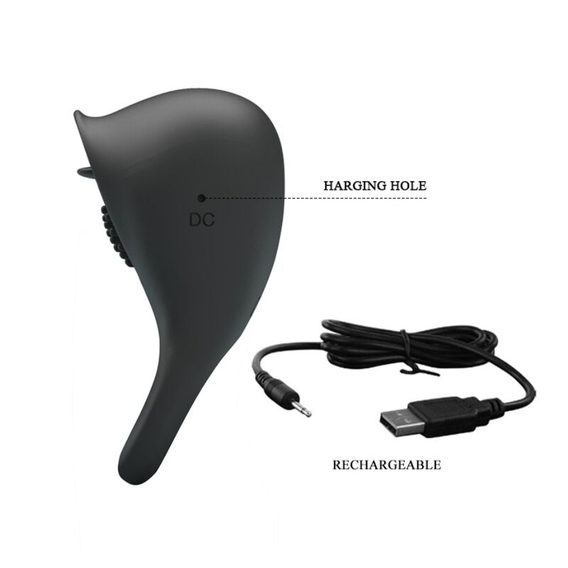 Anel de Prazer com Língua Vibratória